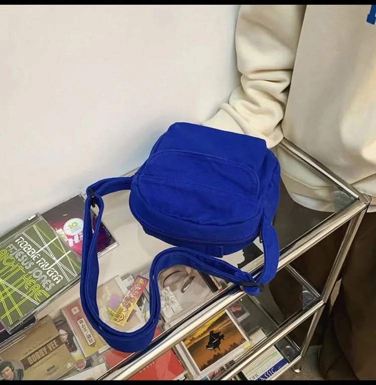 Fashion Small Canvas Crossbody Bags for Women 2025 Mini Shoulder Phone Purse Girl Student Cotton Cloth Mini Female Handbags Flap - M & M Global