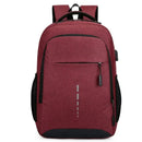 Mens BackPack LargeCapacity Simple Fashion Travel Female Student ComputerBag - M & M Global