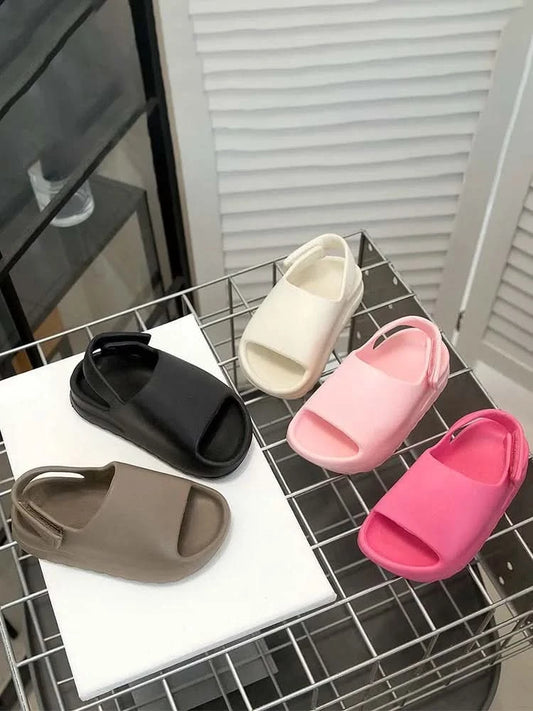 Fashionable and minimalist children's sandals with EVA soft sole suitable for boys and girls beach shoes and river tracing shoes - M & M Global