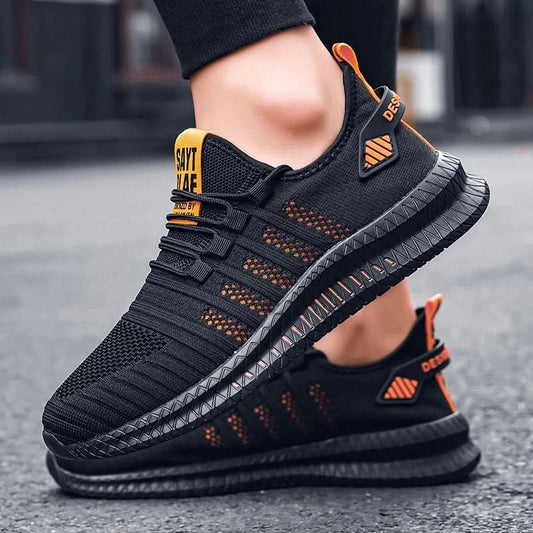 Fashion Men Sneakers Mesh Casual Shoes Lac-up Breathable Lightweight Walking Sneakers Men Shoes Size 39-48 Support Dropshipping - M & M Global