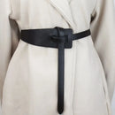 Knotted Belts for Women Belt Lady Waistband Soft Genuine Leather Suede Cowhide Waist Belt Straps Long Dress Coat Accessories - M & M Global
