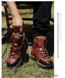 Men’s Steel Toe Work Shoes Widen Metatarsal Protection Puncture-Resistant Slip & Abrasion-Resistant Construction Work Shoes