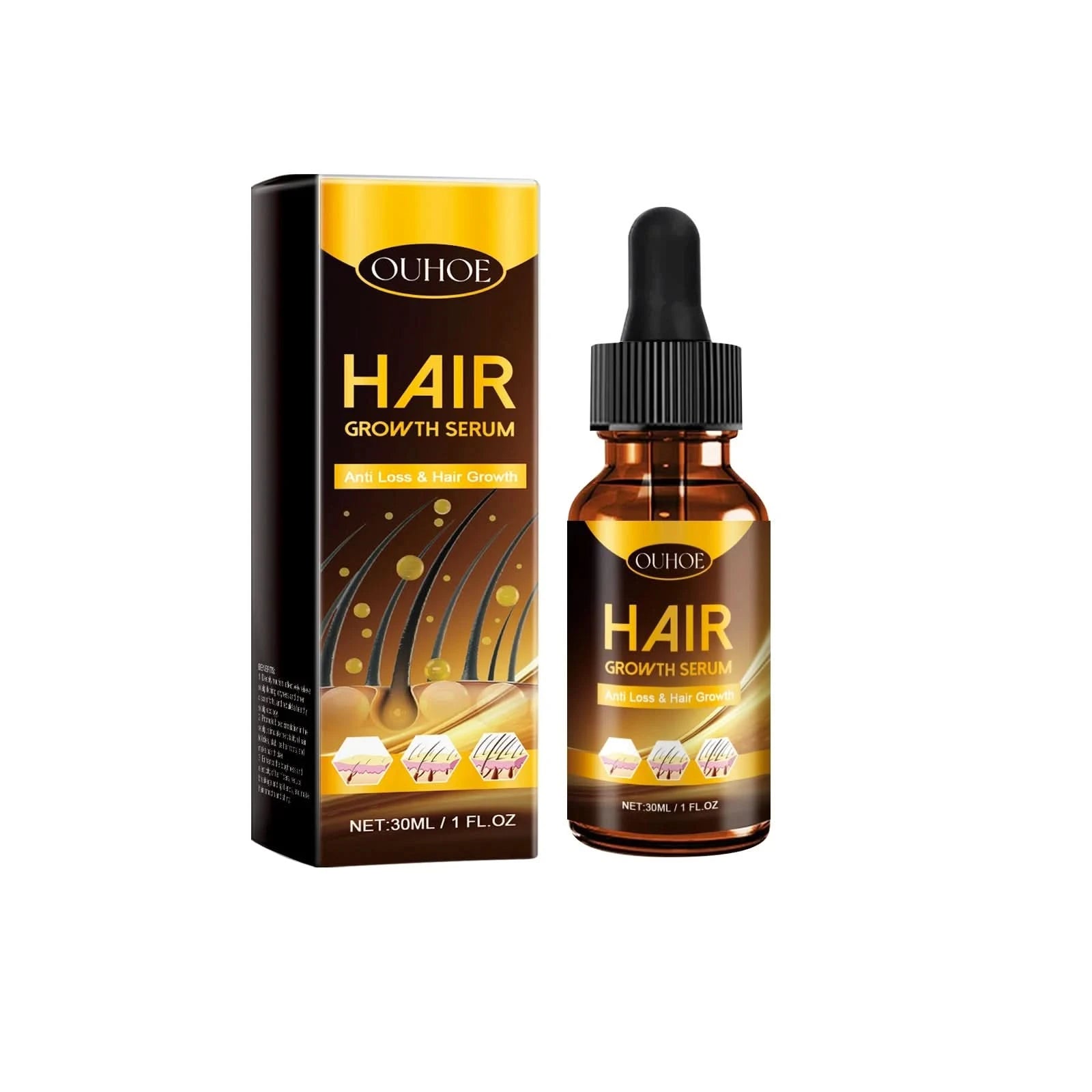 Hair Follicle Essence Deep Repair Damage Nourishing Growth Smoothing Oil Promote Regeneration Hydrate Fixing Dense Hair Products - M & M Global