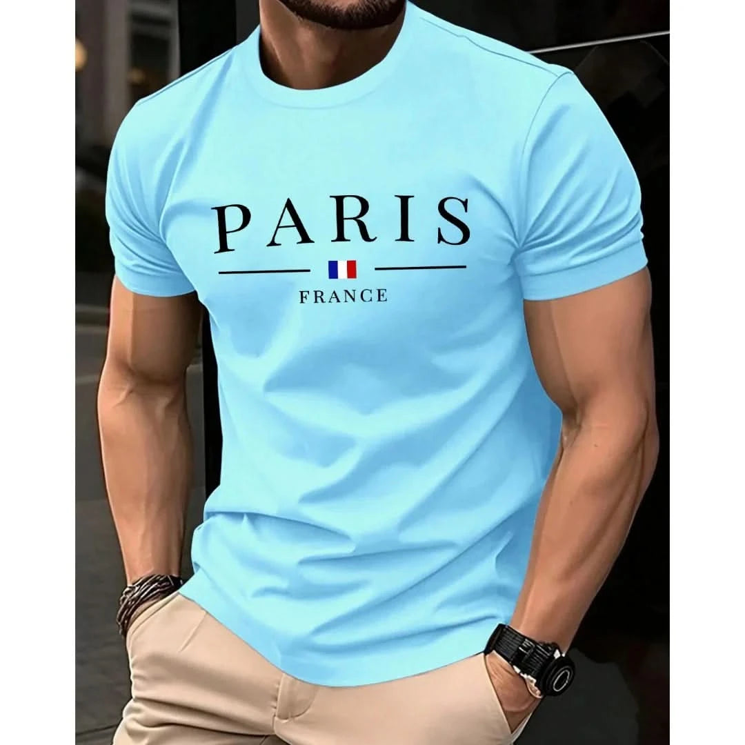 Summer Men's T-shirt 3D letter pattern Printing T-shirt Men's Personalized Hip Hop Street Clothing Tops Casual T-shirt for man - M & M Global