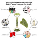 Jade Massagers For Face Body Gua Sha Scraper Beauty Facial Roller Set Natural Gouache Stone Massage Slimming Skin Care Lift box - M & M Global