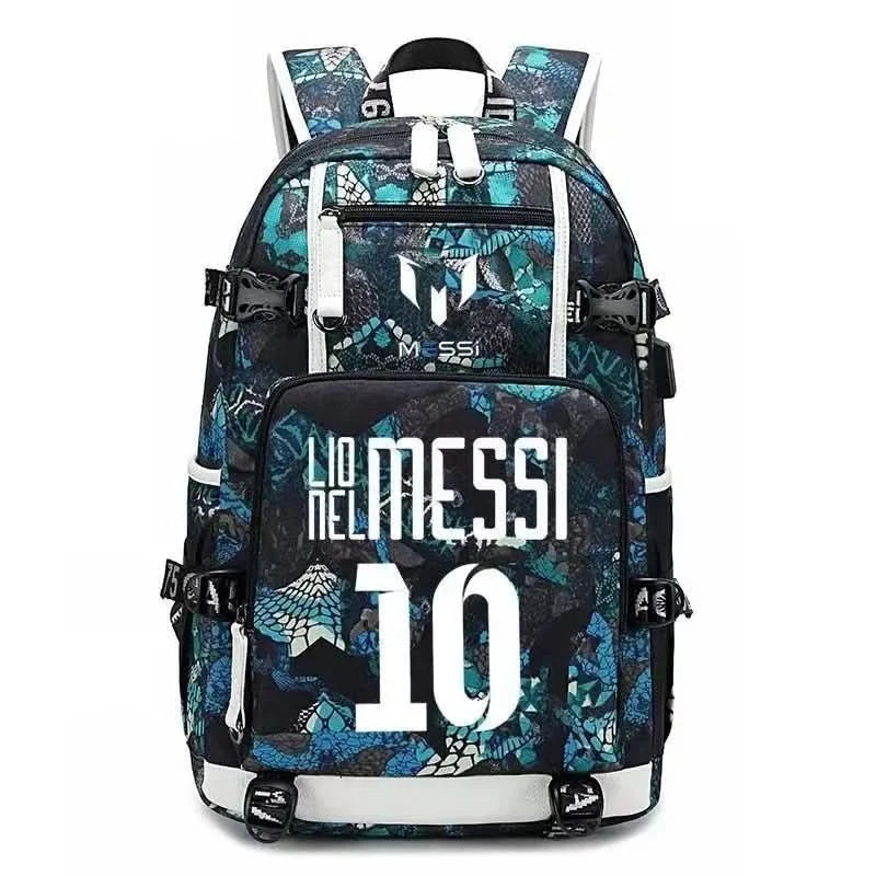 Messi C Ronaldo football bag star around high school students male and female large capacity backpack can be customized - M & M Global