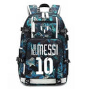 Messi C Ronaldo football bag star around high school students male and female large capacity backpack can be customized - M & M Global