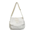 Nylon Messenger Bag Men Shoulder Bag Trendy Men's Messenger Bag, Student School Bag, Solid Color Crossbody Bags for Men Handbag - M & M Global