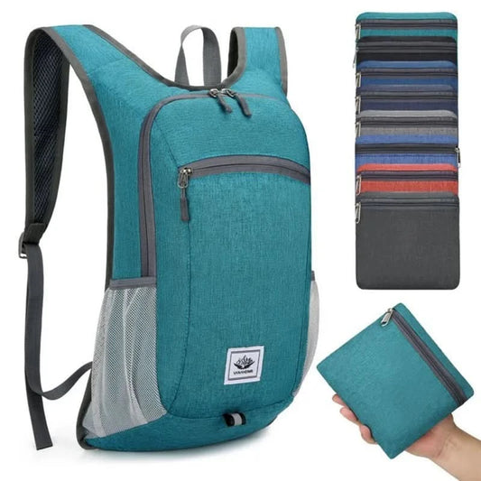 Portable Foldable Backpack,Men Women Ultralight Folding Bag,Outdoor Climbing Cycling Hiking  Knapsack Travel Daypack - M & M Global
