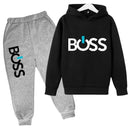 Spring Autumn Boys Girls Casual Fashion Print Pullover Long Sleeve Hoodie Tops+Pants Tracksuit 4-14 Years Children's Clothes - M & M Global