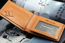 Men's Short Wallet PU Leather Clutch Credit Card Case ID Holders Money Purse With Photo window Handbag Billfold