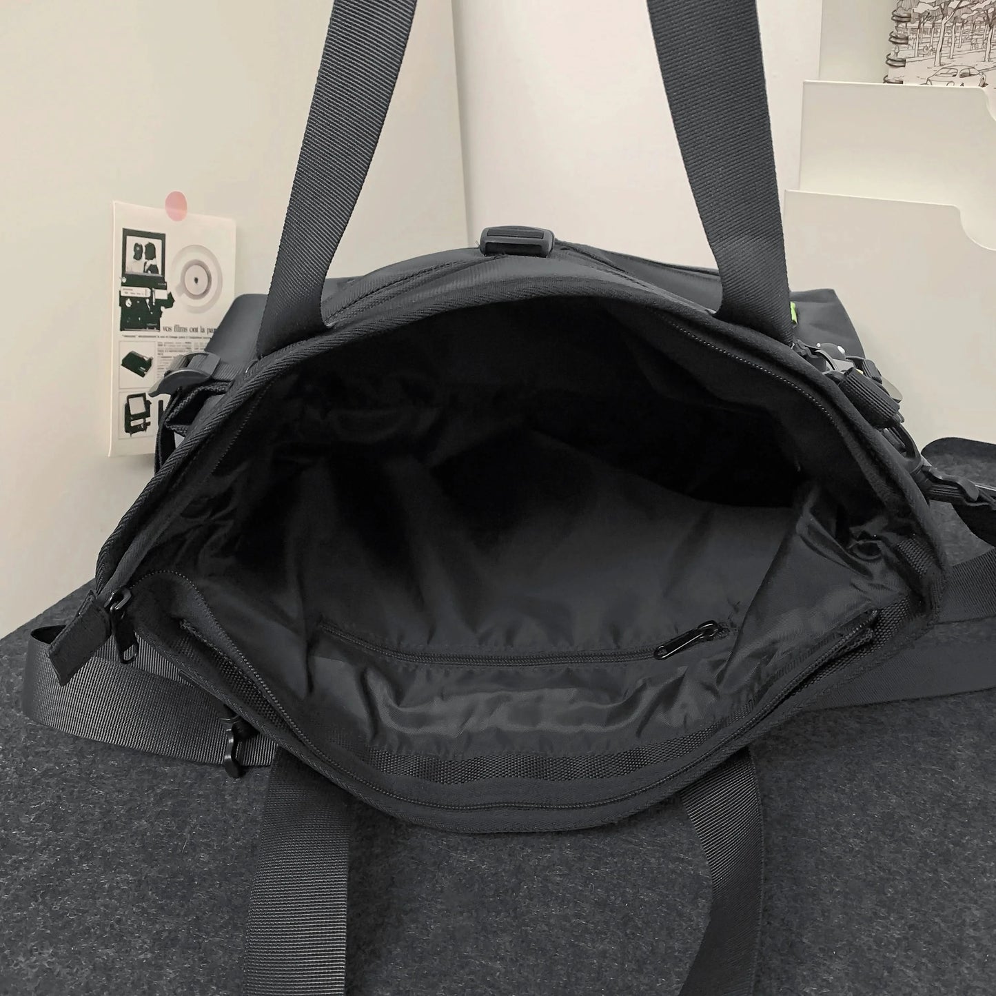 Japanese tooling style ballistic nylon tote bag men's shoulder commuter messenger bag large capacity computer handbag briefcase - M & M Global