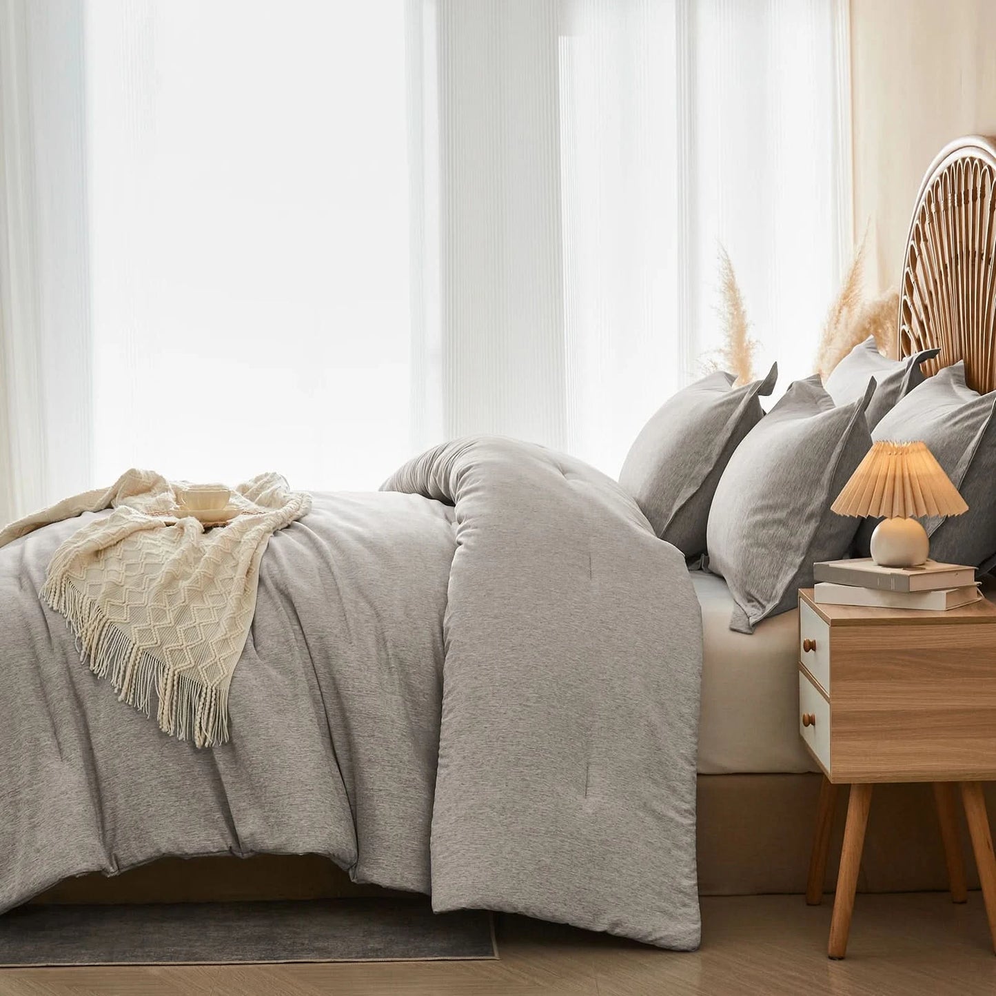 Comforter Sets - 2/3 Pieces in a Bag, Bedding Sets with Comforters, Pillowsham, Room Decro , Cationic Dyeing Process