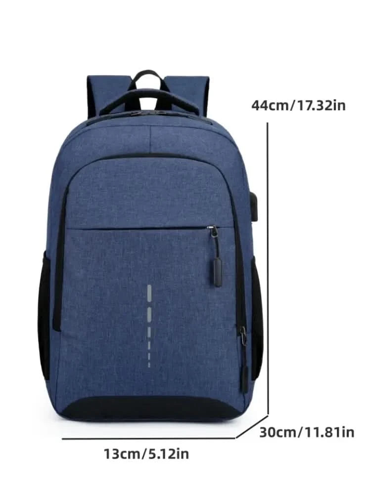 Mens BackPack LargeCapacity Simple Fashion Travel Female Student ComputerBag - M & M Global