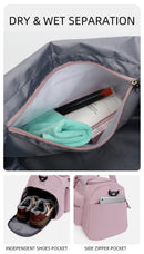Fitness Bag Gym Sports Dry Wet Handbag with Shoes Compartment Large Shoulder Portable Luggage Bag Travel Storage Crossbody Bag