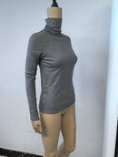 Autumn New Turtleneck basic Knitted Pullovers High-End Sense Temperament Long Sleeve Sweaters Fashion Slim Fit Bottoming Tops