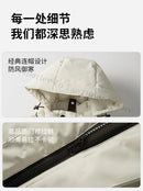 New Winter Men's Cotton Jacket Lined Graphene Design Windproof Waterproof Thermal Coat Ski Hooded Trench Windbreaker