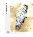 CURREN-Women's Simple Dial Wristwatch, Elegant and Charming Bracelet Quart Watches for Lady, Fashion Brand - M & M Global