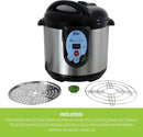 CAREY DPC-9SS Smart Electric Pressure Cooker and Canner, Stainless Steel, 9.5 Qt - M & M Global