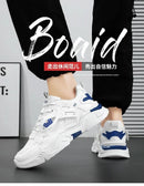 Student height increasing shoes four season new thick sole men's casual sports shoes soft sole comfortable outdoor running shoes - M & M Global
