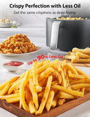 5.5QT Air Fryer with Heat-Q Technology, Quick and Easy Meals, 8 Preset Menus and Menu-IQ Function, 1-Degree Fahrenheit Precision - M & M Global