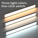 1PC 40CM LED motion sensor cabinet lighting rechargeable kitchen counter lighting, wireless magnetic night lights in the hallway