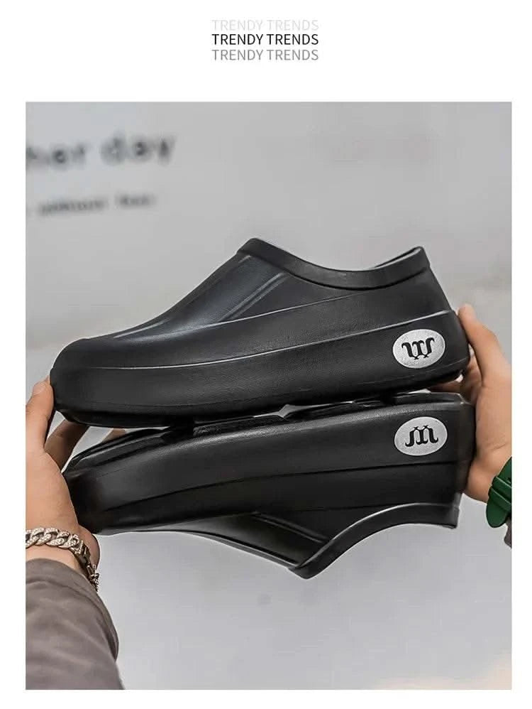 A Pair of Men's Wear-Resistant Men's Casual Shoes, Non-Slip, Wear-Resistant, Waterproof Work Shoes, Casual Sports Shoes for Men - M & M Global