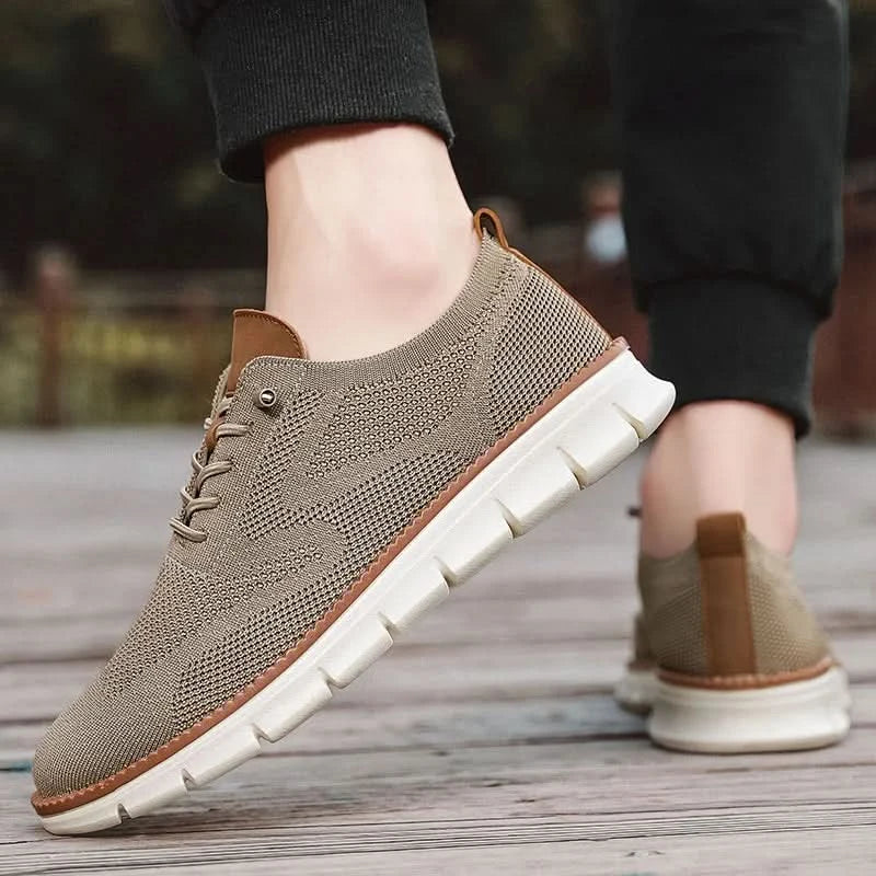 YRZL Men Casual Sports Shoes Anti Slip Wear-Resistant Breathable Cushioning Color Blocking Design Versatile Casual Sports Shoes - M & M Global