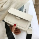 Women's versatile retro handle handbag, crossbody bag, single shoulder flip bag - M & M Global