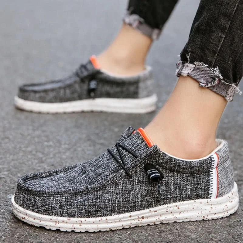 Men Canvas Shoes Lightweight Loafers Breathable Men Casual Shoes Male Vulcanized Shoe Driving Shoes Plus Size 48 Slip on Flats - M & M Global