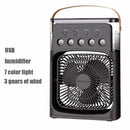 3 In 1 Fan AIr Conditioner Household Small Air Cooler LED Night Light Portable Humidifier Air Adjustment Fan Office Home Fan New - M & M Global