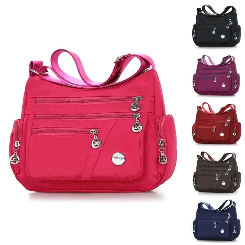 Large Capacity Women Crossbody Bag Waterproof Tote Casual Nylon Shoulder Bag Purse Handbag Lightweight Travel Messenger Bag - M & M Global