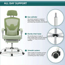 JHK Ergonomic Reclining High Back Mesh Living Room Rocking Gaming Chair Computer Desk Swivel Rolling  Lumbar Support Pillow