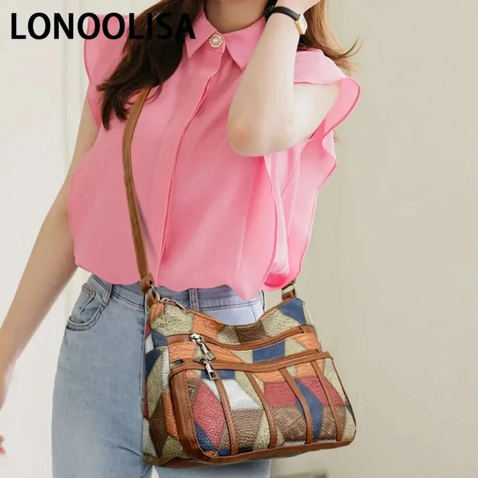 Soft Leather Purses and Handbags Casual Shoulder Crossbody Bags for Women 2024 Vintage Multi-pocket Ladies Messenger Bags Design - M & M Global