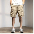 Summer Men Cargo Cotton Shorts Mens Multi Pocket Casual Shorts Spring Mens Jogger Pants Fashion Beach Shorts Dropshipping LZLLTT