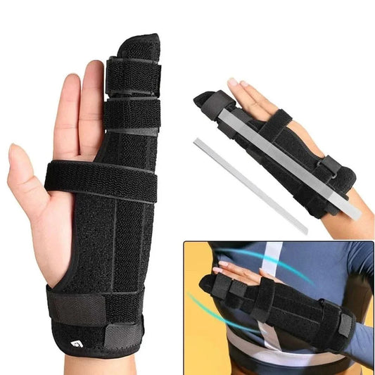 Adjustable Compression Finger Holder Protector Brace Sports Wrist Thumbs Hands Arthritis Splint Support Protective Guard - M & M Global