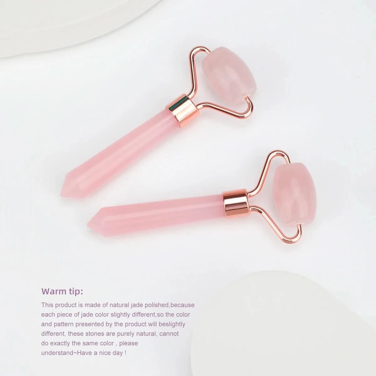 Natural Jade Roller Massager Eye Roller Face Massager Beauty Skin Care Massage Tool Mini Portable Body Eye Massager Face Roller - M & M Global
