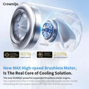 Mini Handheld Fan 4000mAh Pocket Portable High-speed Brushless Motor With Digital Display Outdoor Travel Cooling Turbo Jet Fan - M & M Global