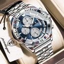 POEDAGAR Luxury Sports Man Wristwatch Waterproof Luminous Chronograph Date Quartz Men's Watches Casual Stainless Steel Men Watch