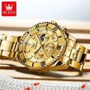 OLEVS Watches For Men Classic with Date Dress Luxury Big Face Waterproof Luminous Men's Wrist Watch Stainless Steel Men Watch - M & M Global