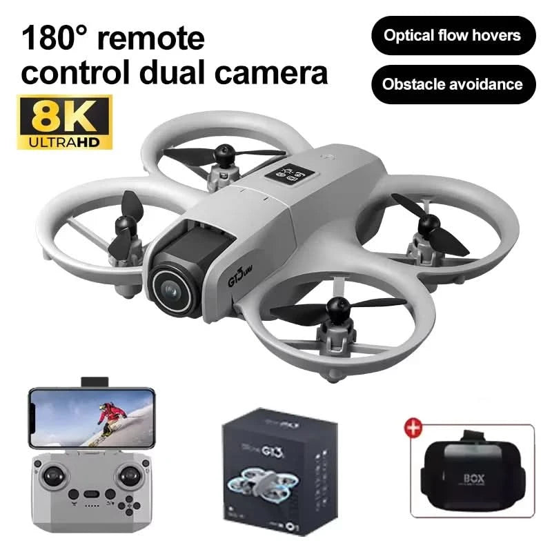 GT3 Drones Mini 8K HD Dual Camera Intelligent Obstacle Avoidances Aerial Photography Flyer Optical Flow Positioning Beginner UAV - M & M Global