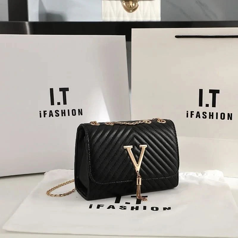 Embroidery Women Crossbody Bag Thread Luxury Handbag Shoulder Bags Brand Sequined Tassel Clutch Small Bag and Purse Party - M & M Global