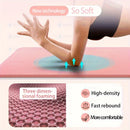 10/15MM Thick NBR Yoga Mats Anti-slip Sport Fitness Mat Blanket For Exercise Yoga And Pilates Gymnastics Mat Fitness Equipment