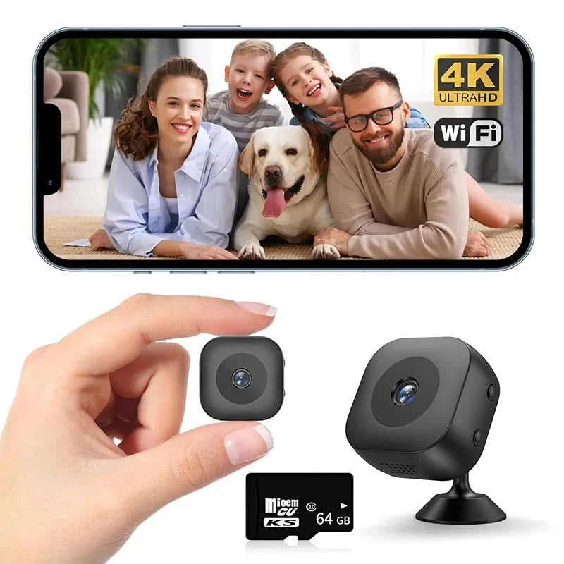 Xiaomi 4k Mini Camera Wifi Ip/ap Portable Mobile Detection Camcorder Smart Home Surveillance Security Remote Monitoring Camera - M & M Global