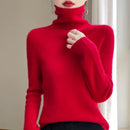 Autumn And Winter Knitted Pullover High-Neck Sweater, High-Elasticity, Fashionable And Comfortable Long-Sleeved Women's TopRY128