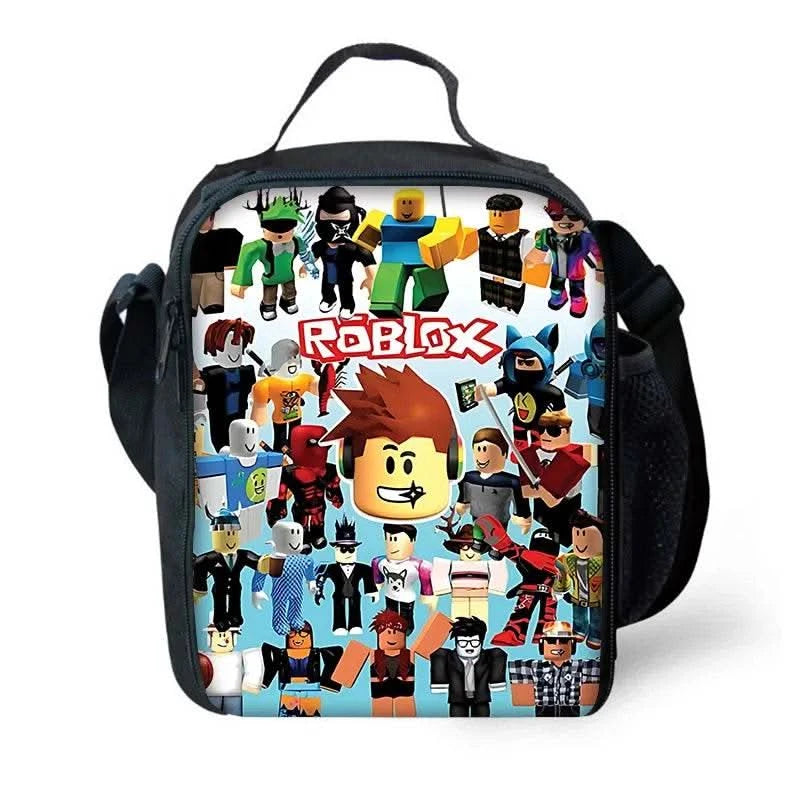 Child School Game R-RobloxS Backpack with Lunch Bags ,Pencil Bags ,School Bags for Boys Girls Best Gift - M & M Global