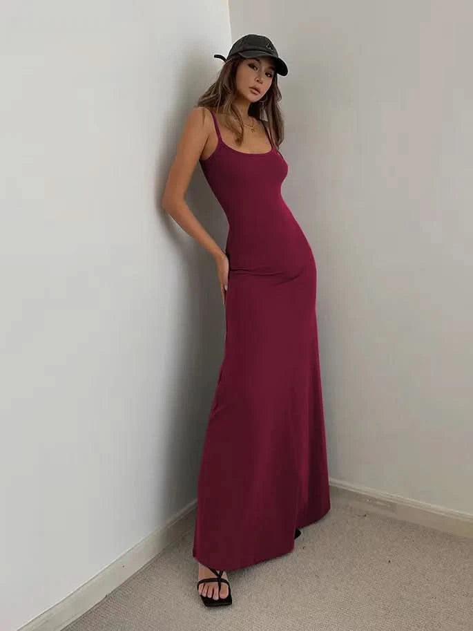 Summer Sexy Bodycon Long Dress Womens Y2k Clothes Sleeveless Sundress Evening Backless Dresses for Women Aesthetic 2024 - M & M Global