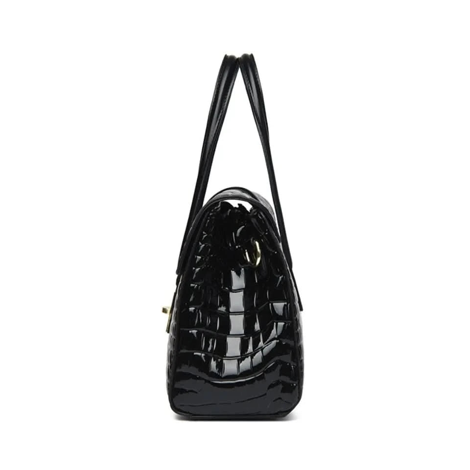 Luxury Shoulder Tote Bag Alligator Patent Leather Hand Bags for Women 2025 Designer Daily commuting Handbags HIgh Quality Sac - M & M Global