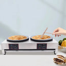 Electric Pancake Maker, 3.4kw Stainless Steel Double Hotplate Pancake Maker 16" Pancake Maker Machine for Homes, Kitchens, Conve - M & M Global