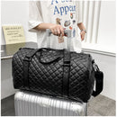 Duffle Tote Gym Fitness Bags for Woman PU Leather Handbag Travel Luggage Shoulder Sports Shoes Pocket Weekend Crossbody Bags